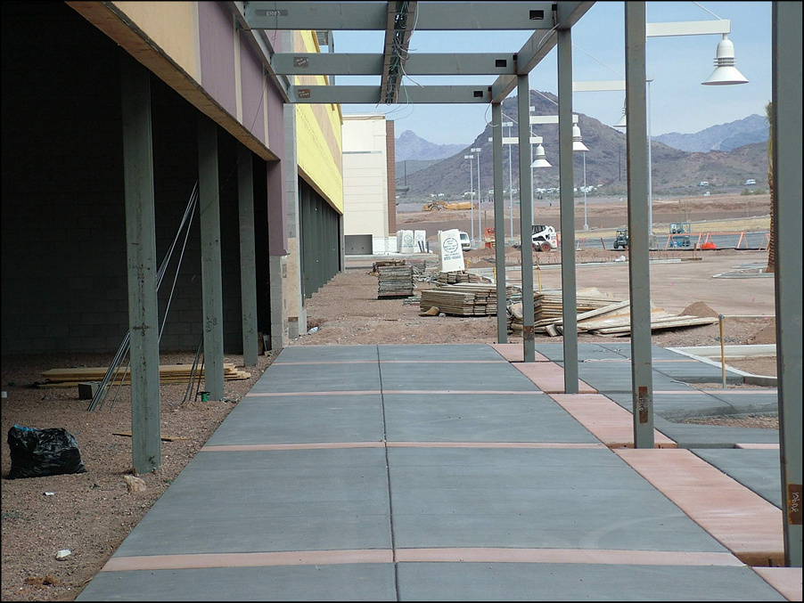 Mall - sidewalk installation